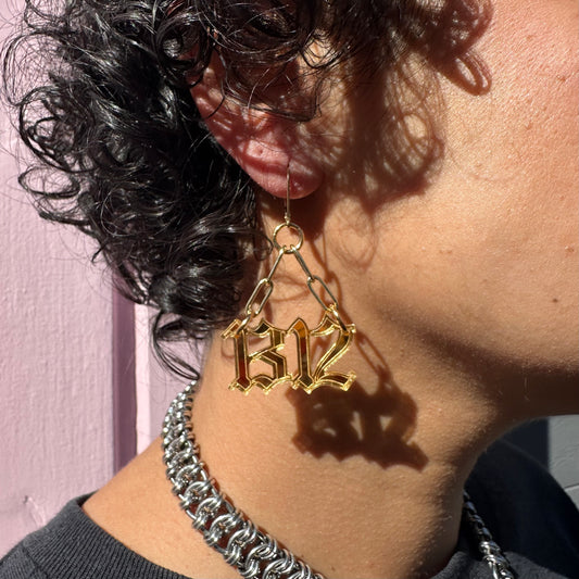 1312 Mini Earrings : Silver or Gold