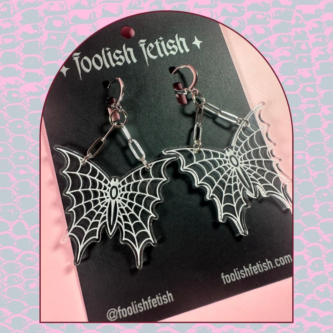 Webbed Butterfly Earrings