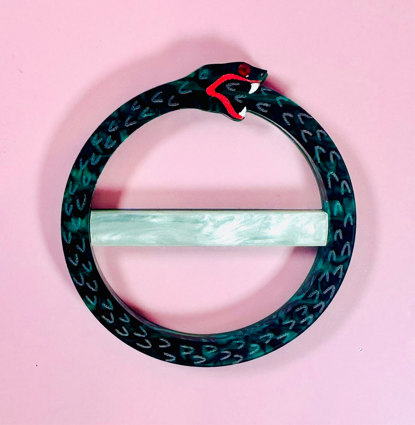 Ouroboros Snake Scarf Ring