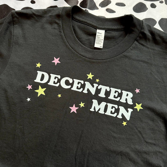 Decenter Men Feminist Black Crop Top