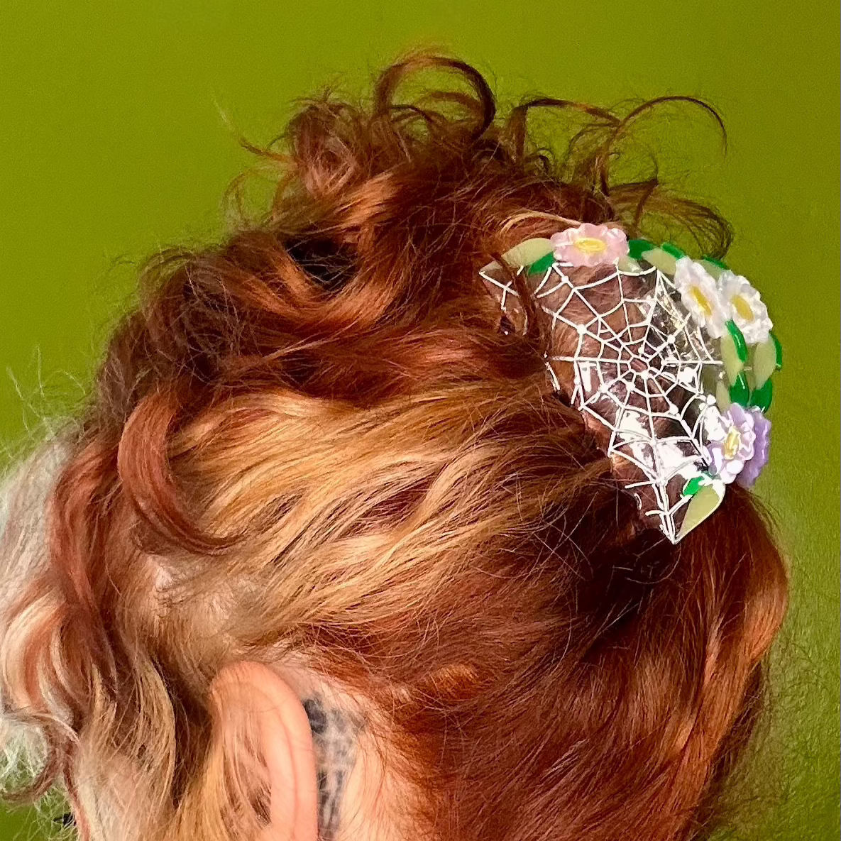 Spring's Spiderweb Hair Claw