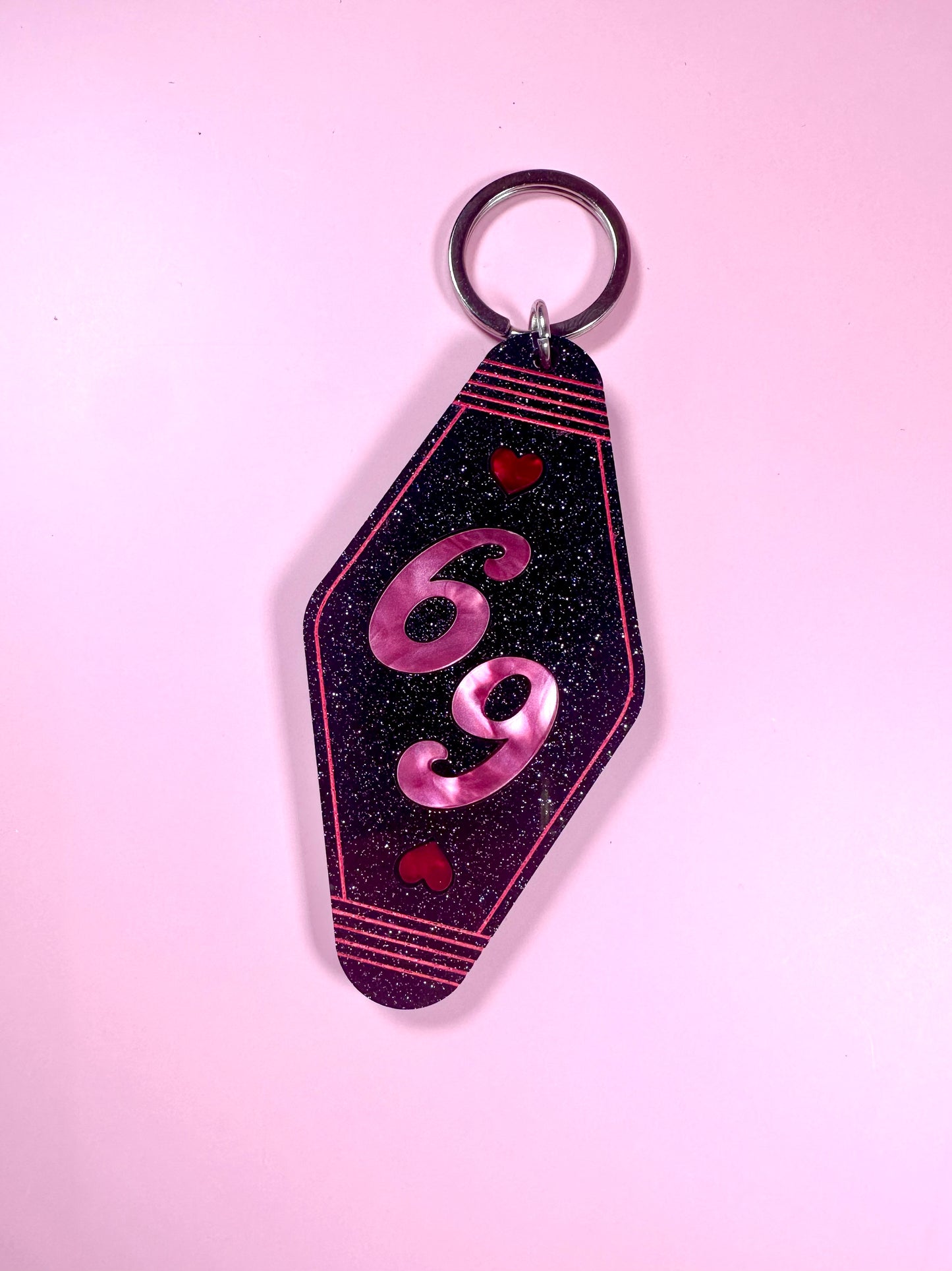 69 Love Hotel Keychain