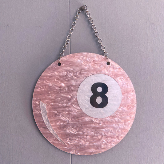 Pink Eight Ball Wall Art