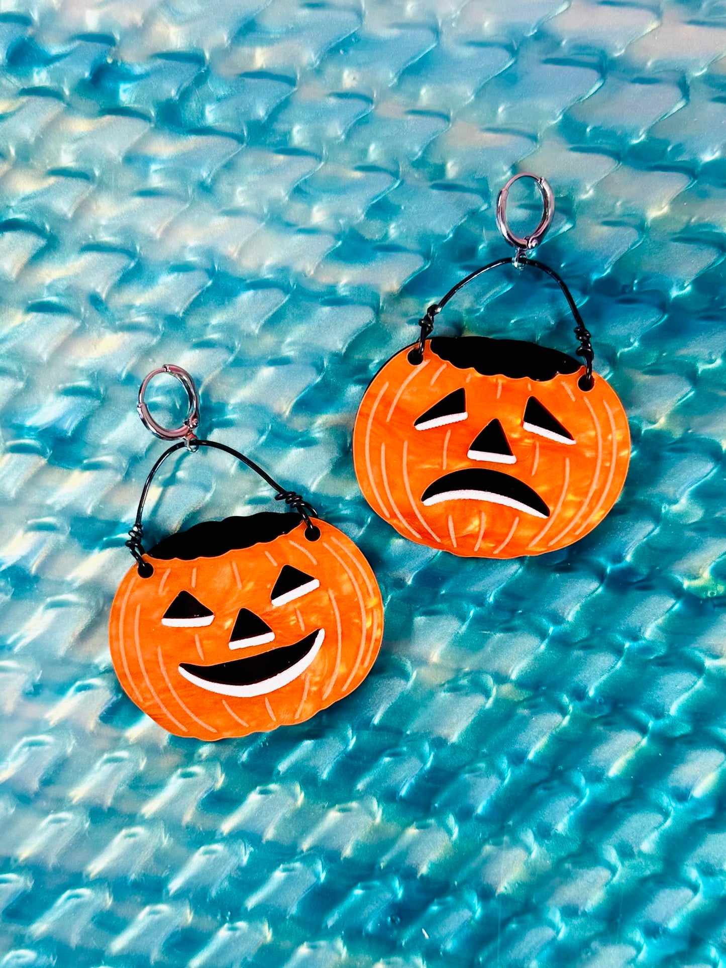 Laugh Now, Cry Later Jack-O-Lantern Earrings