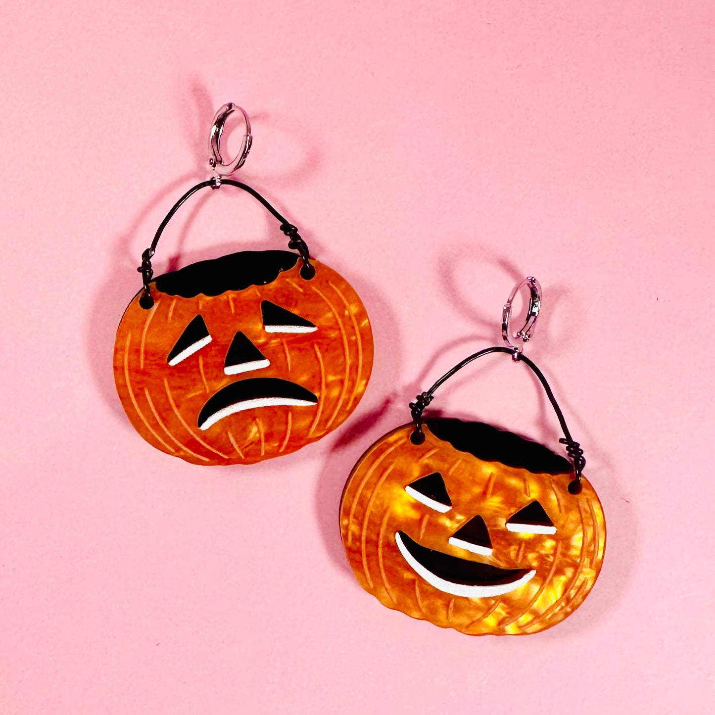 Laugh Now, Cry Later Jack-O-Lantern Earrings