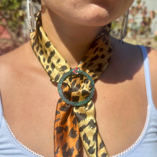 Ouroboros Snake Scarf Ring