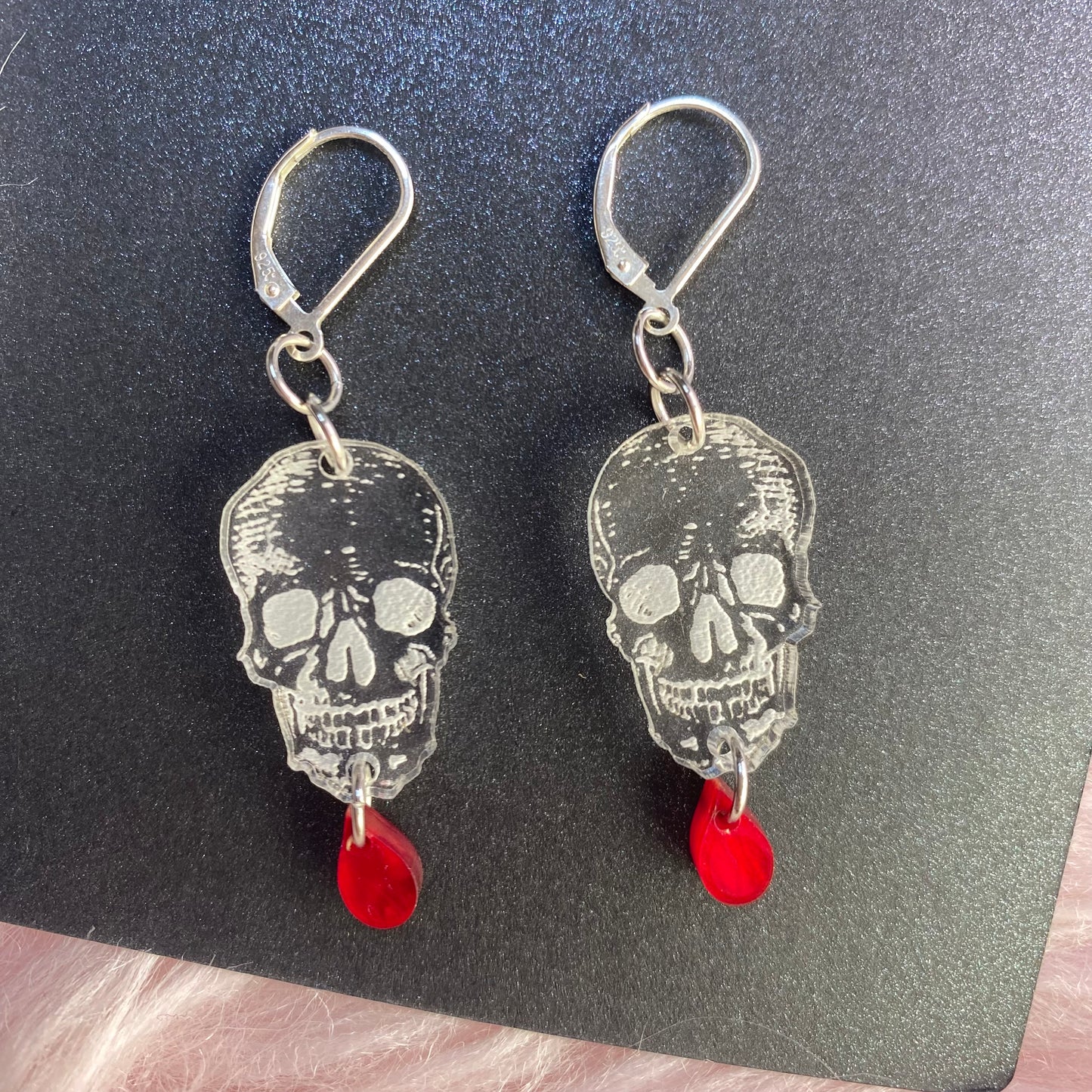 Blood Drop Skulls : LAST PAIR