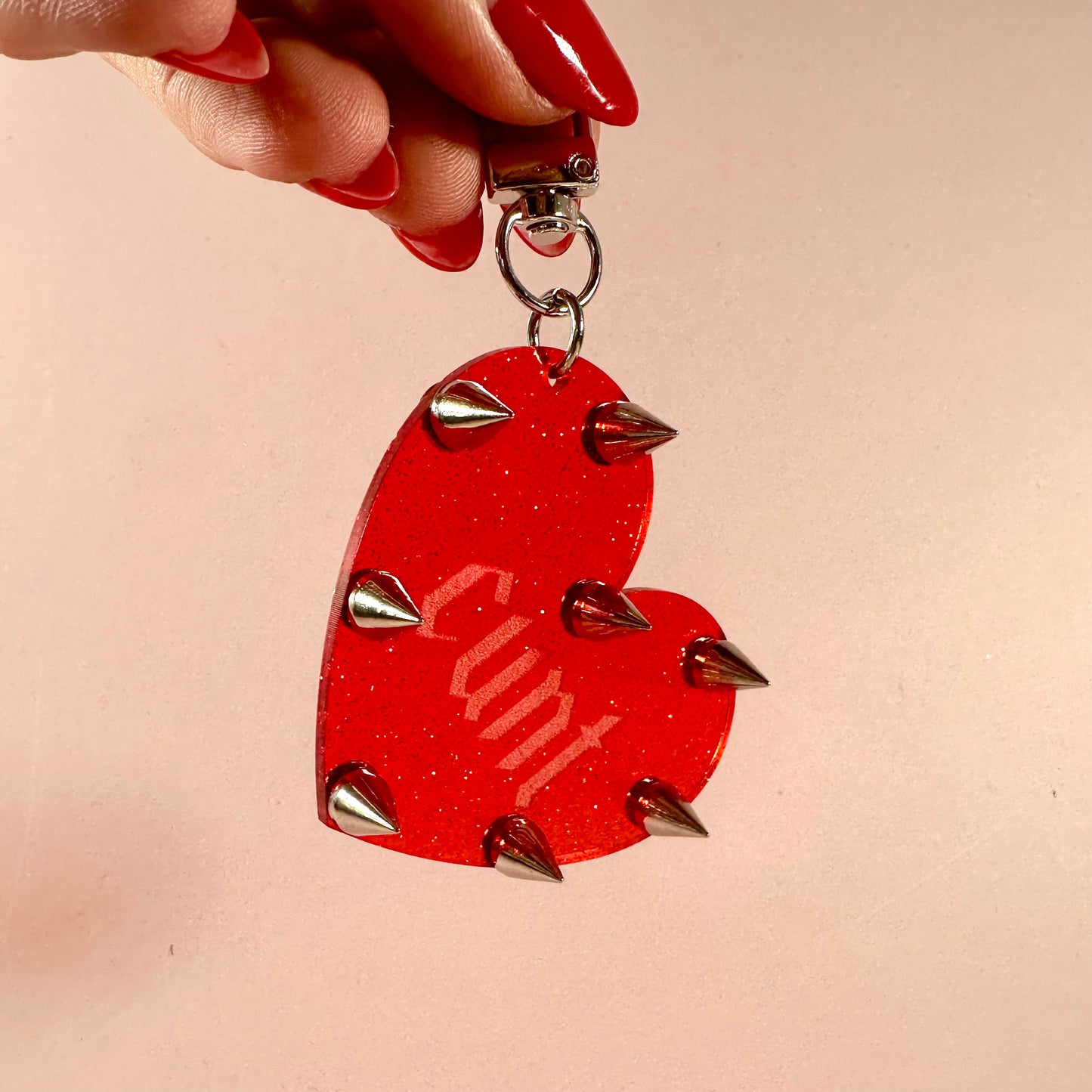 Cunt Studded Keychain/Bag Charm