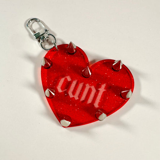 Cunt Studded Keychain/Bag Charm