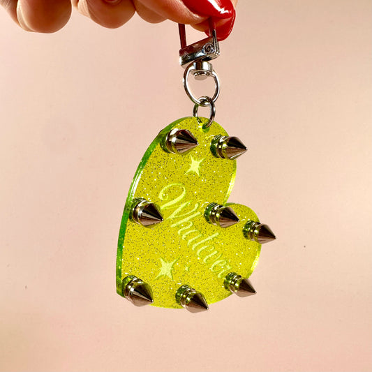 Whatever Studded Keychain/Bag Charm