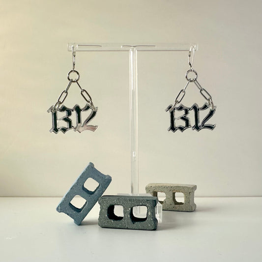 1312 Mini Earrings : Silver or Gold