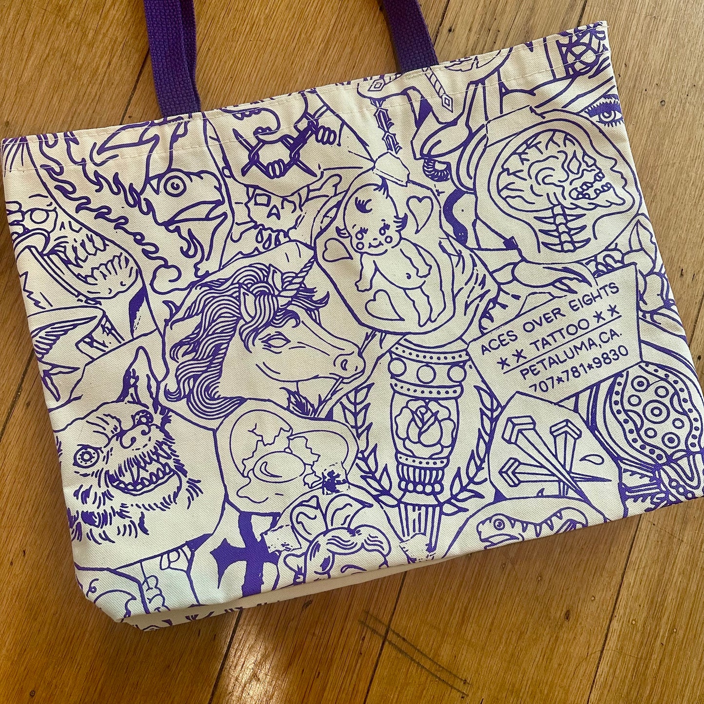 Tattoo Stencil Tote Bag