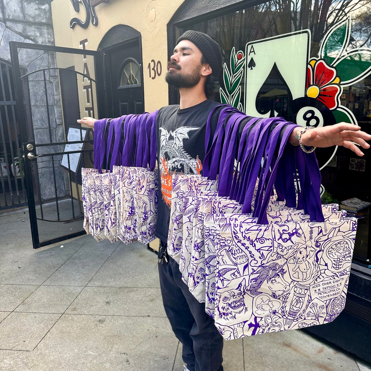 Tattoo Stencil Tote Bag