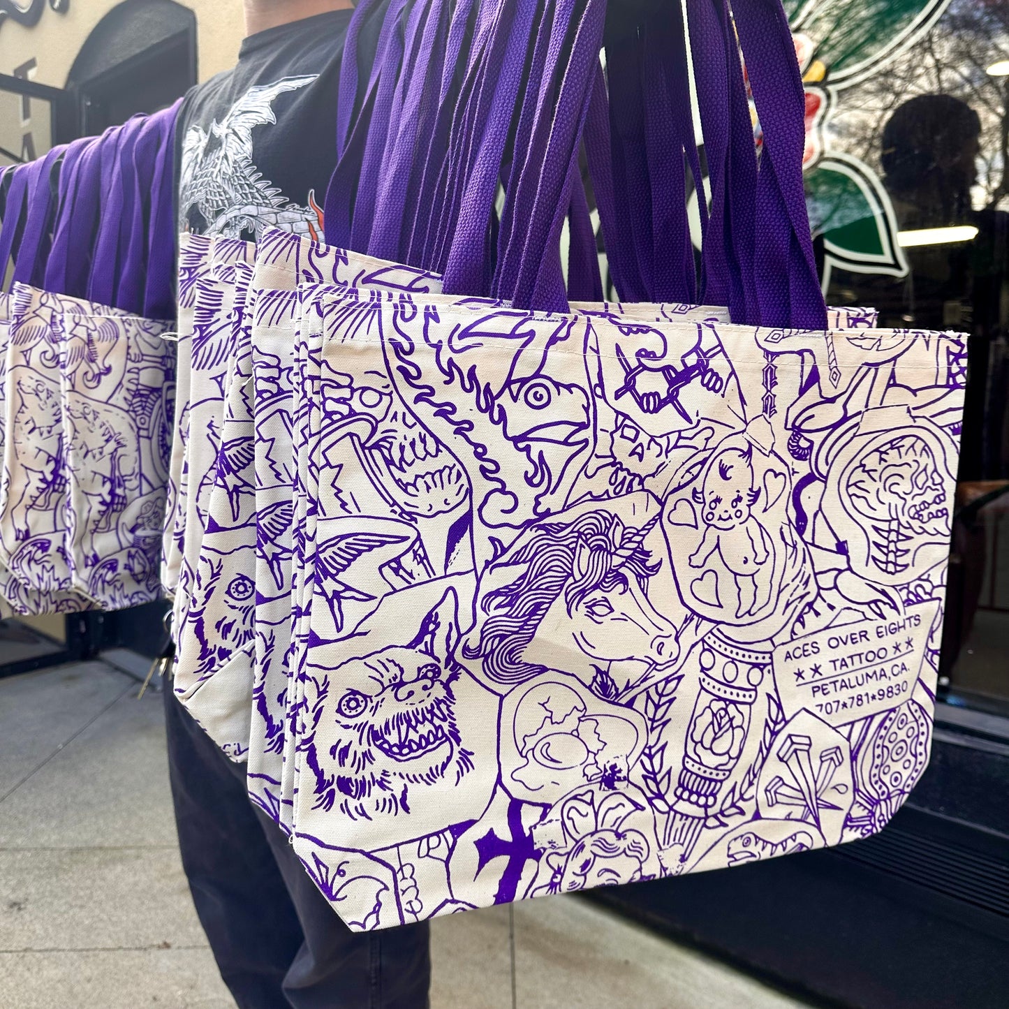 Tattoo Stencil Tote Bag