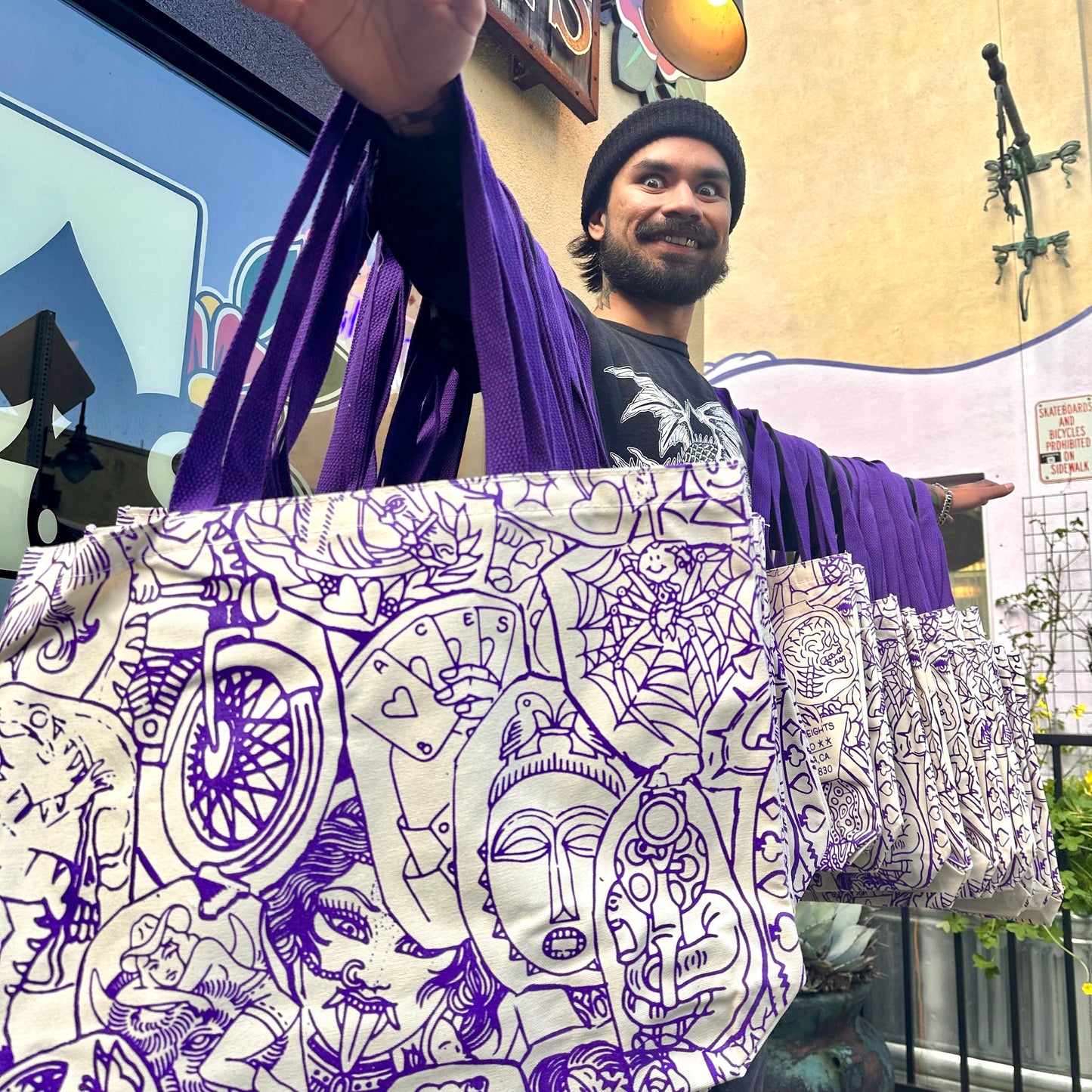 Tattoo Stencil Tote Bag