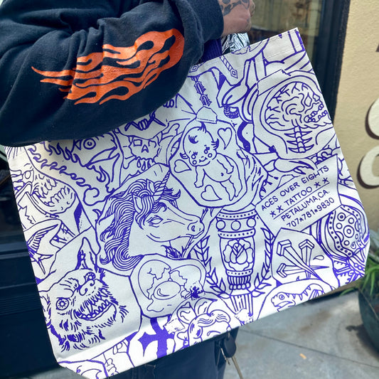 Tattoo Stencil Tote Bag