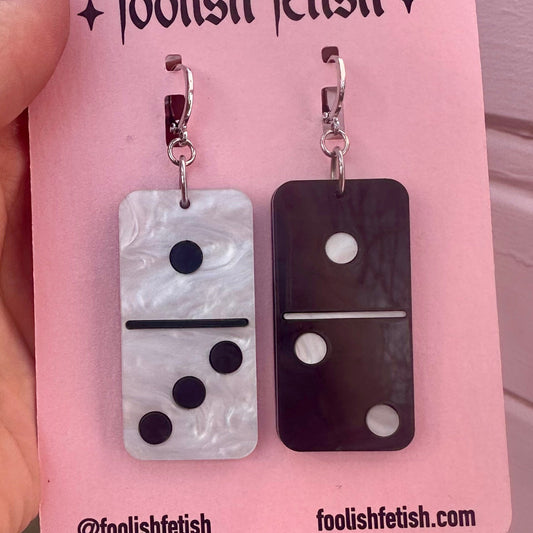 Pearly Domino Earrings