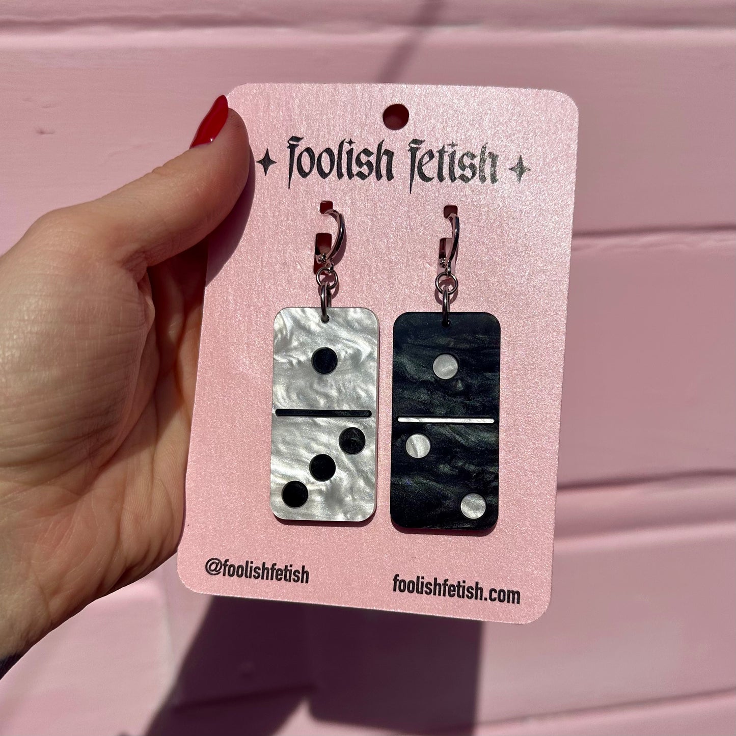 Pearly Domino Earrings