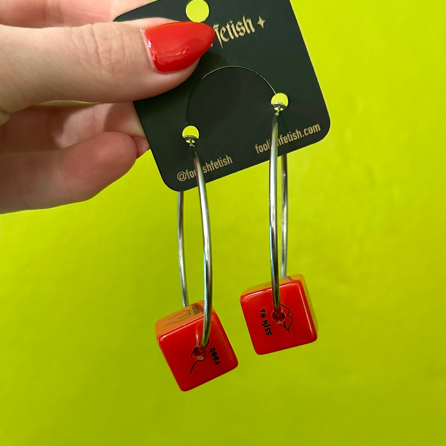 Sex Dice Hoops - Red Hot