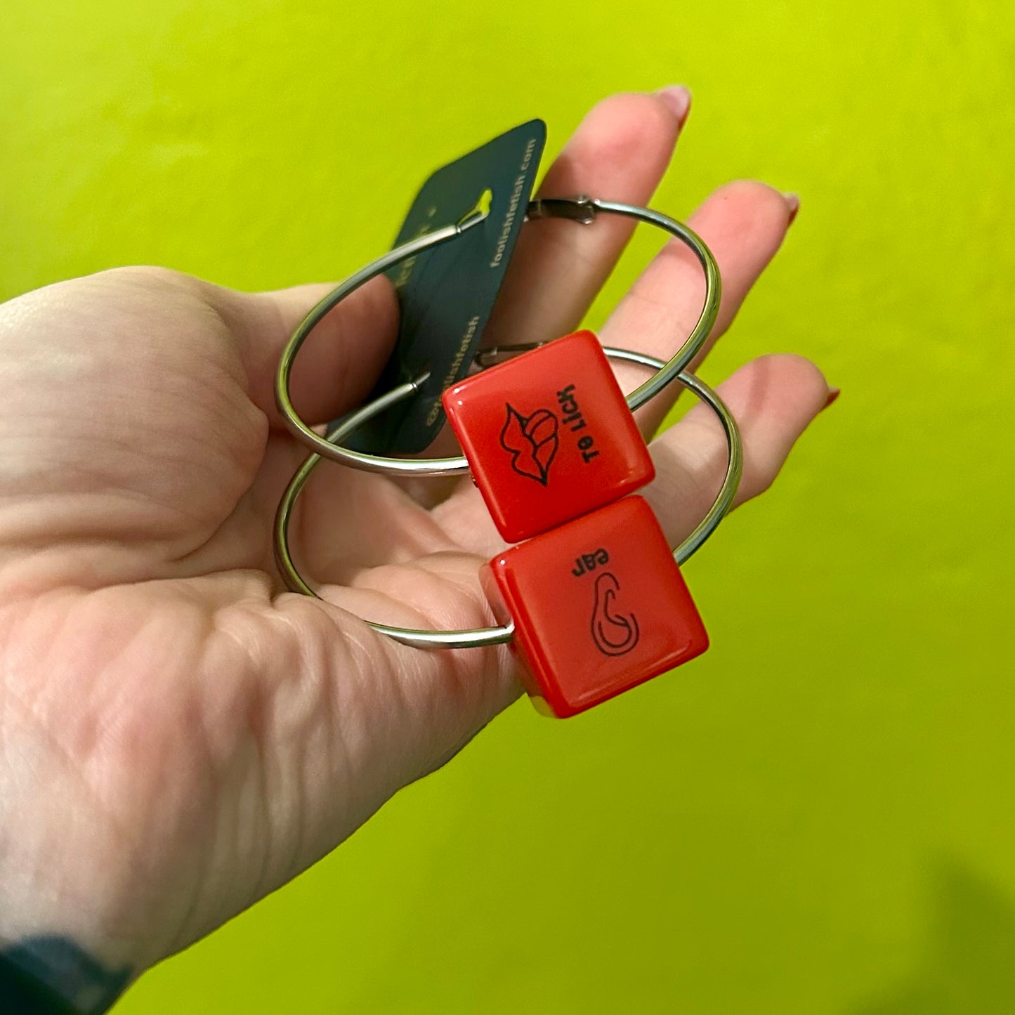 Sex Dice Hoops - Red Hot
