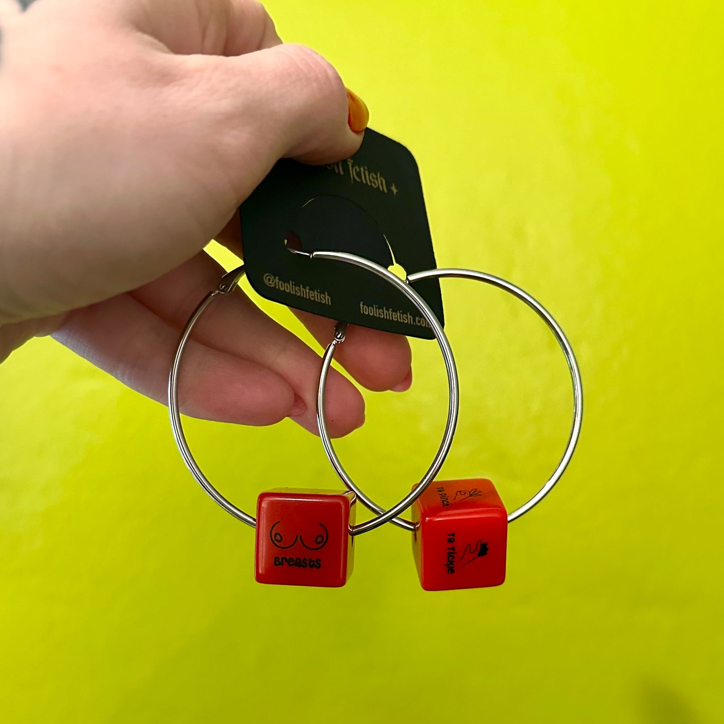 Sex Dice Hoops - Red Hot