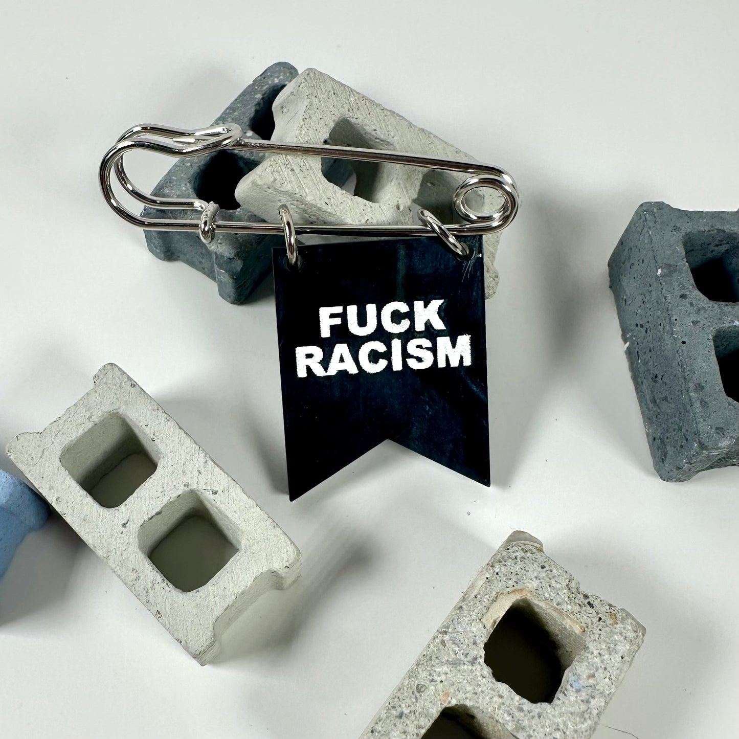 Fuck Racism Banner Pin