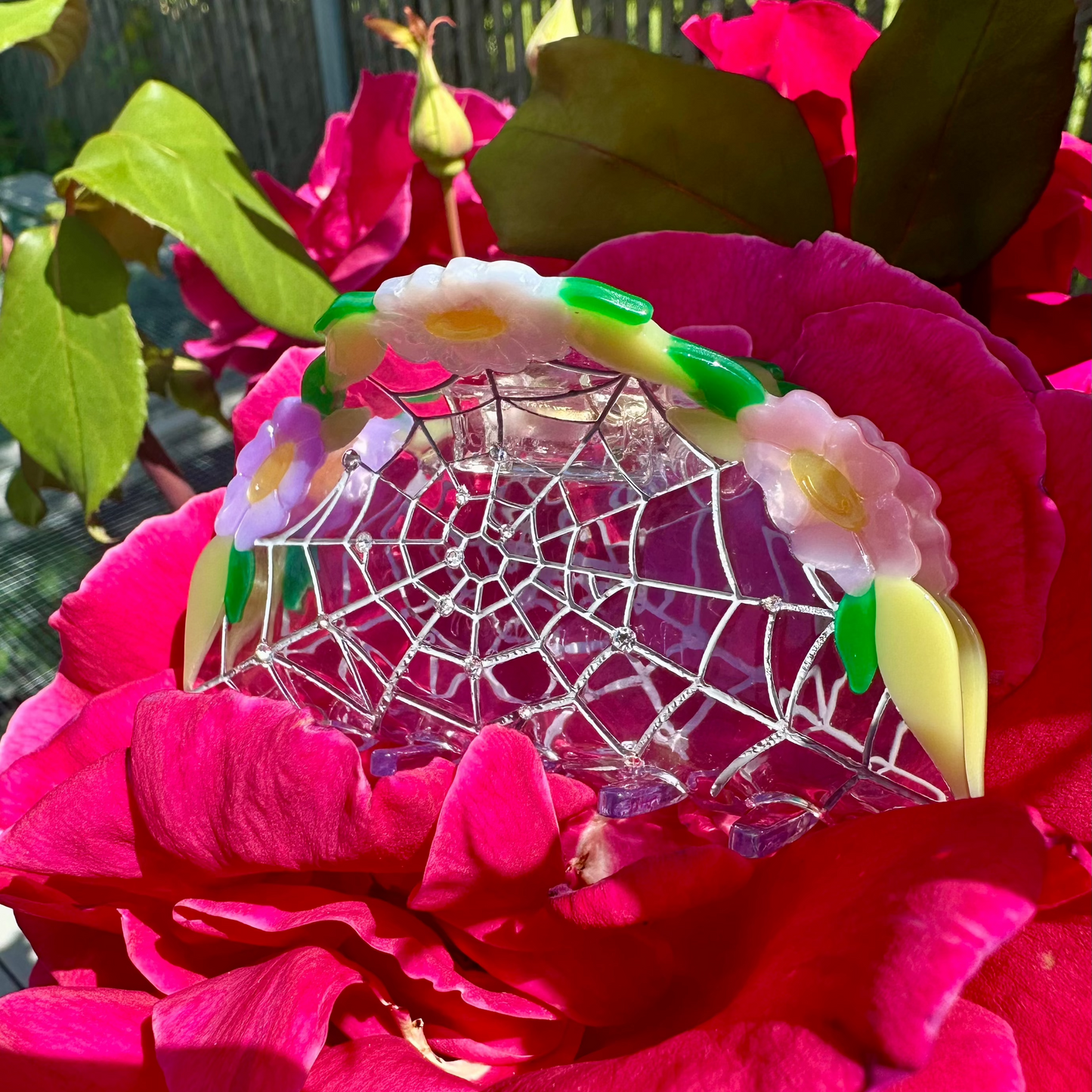 Spring's Spiderweb Hair Claw