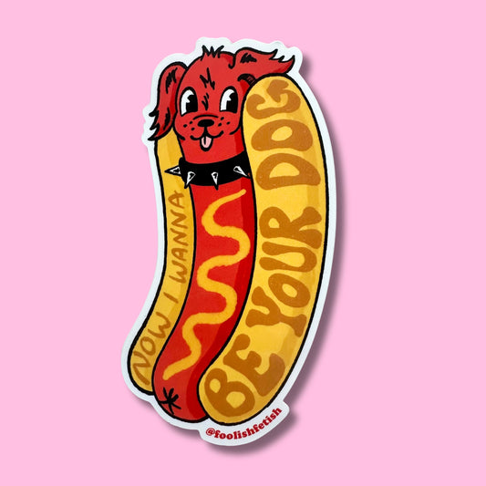 Iggy Pup Now I wanna Be Your Dog Sticker