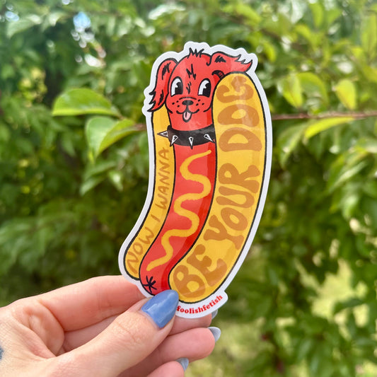 Iggy Pup Now I wanna Be Your Dog Sticker