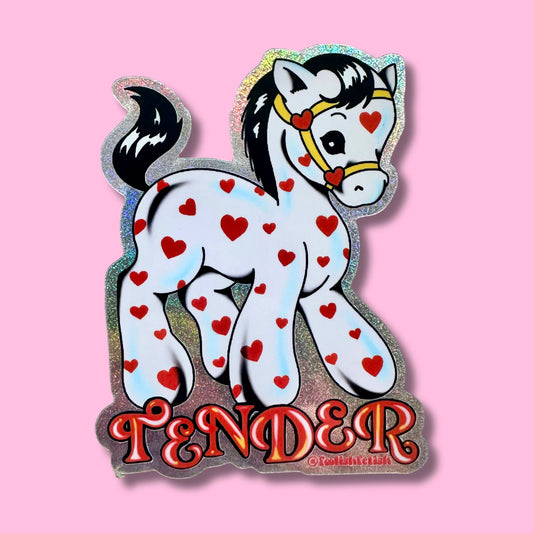 Tender Retro Pony Pixie Dust Sticker