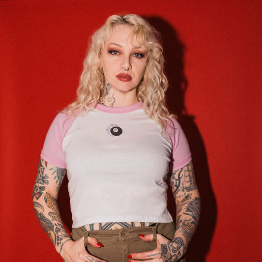 8 Ball Cropped Raglan - Last 2!