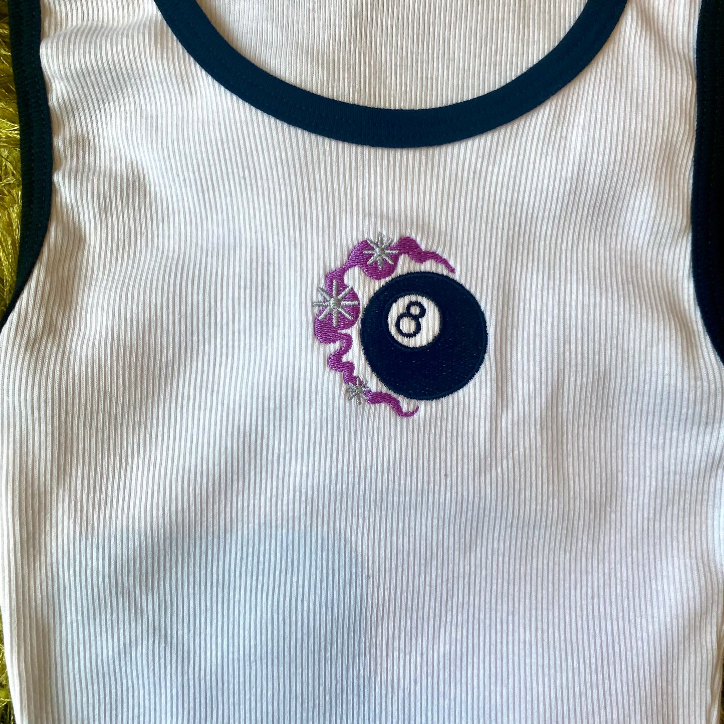 Magic 8 Ball Ribbed Tank - Last one!