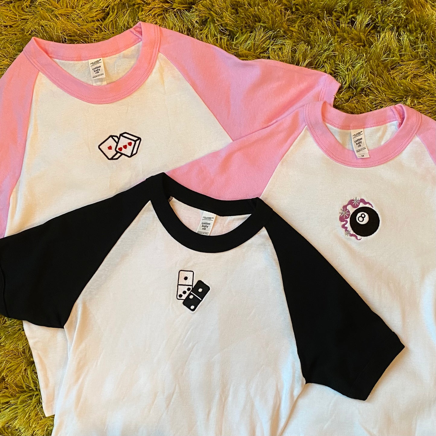 Dominoes Cropped Raglan