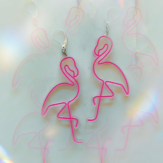 Neon Flamingos