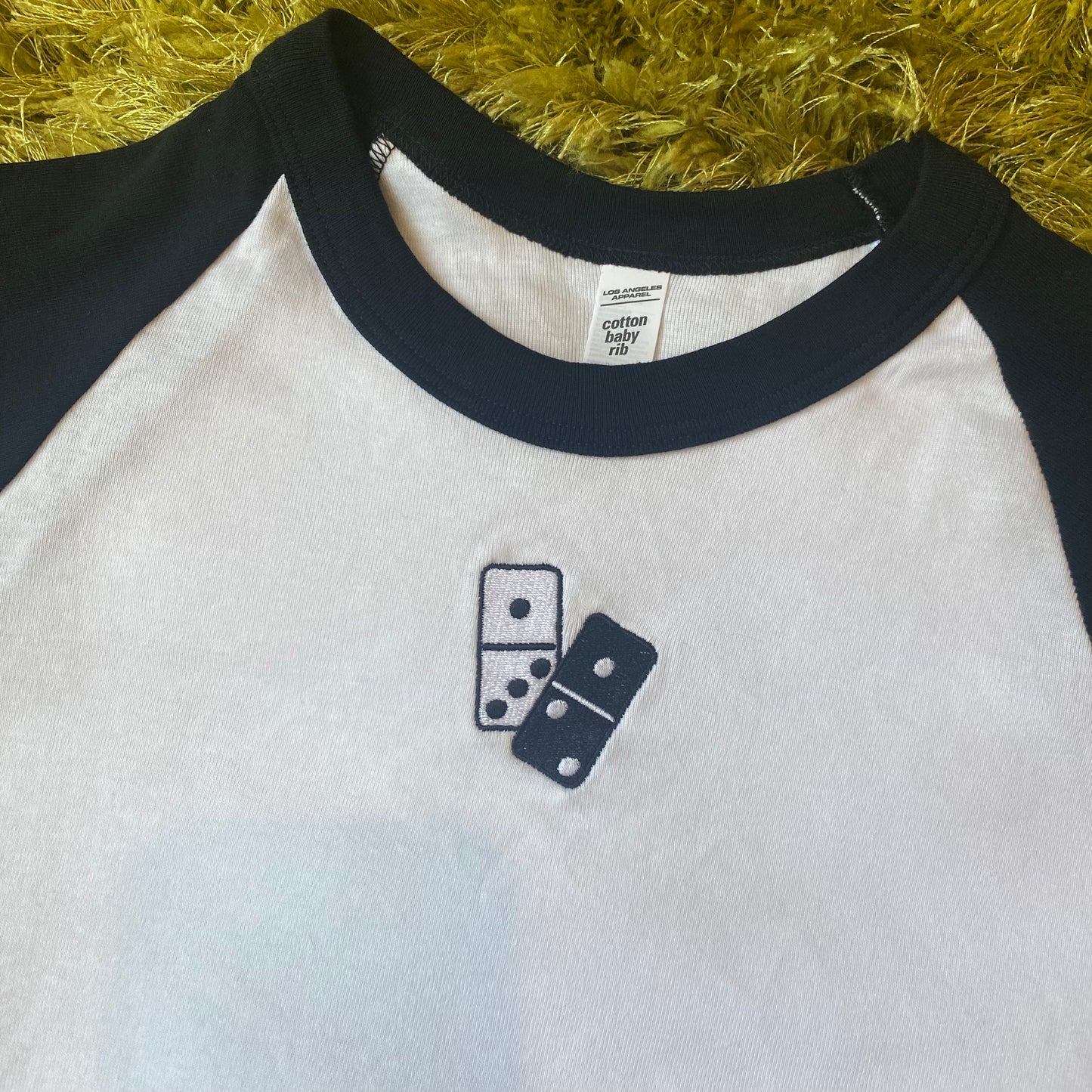 Dominoes Cropped Raglan