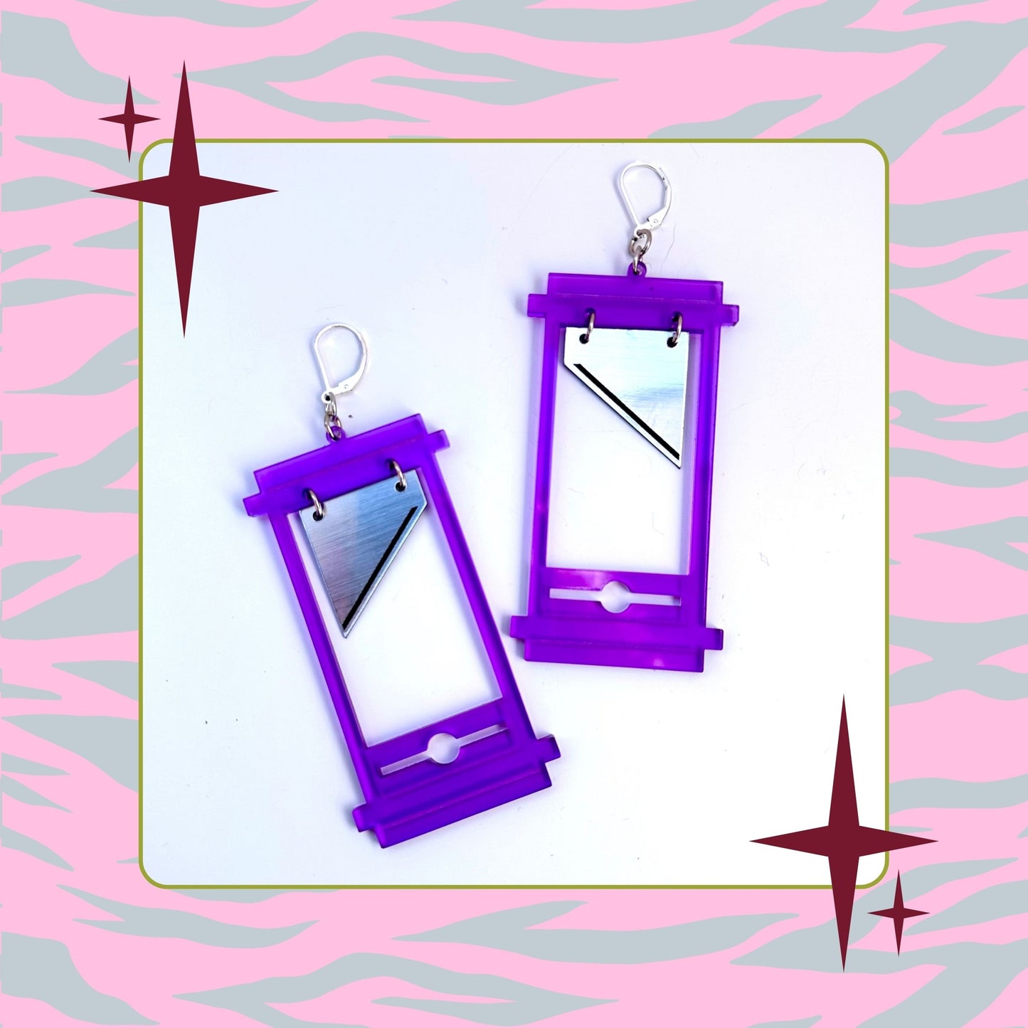 Guillotine Earrings : Multiple Colors