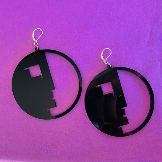 Bauhaus Hoop Earrings : 2 Sizes