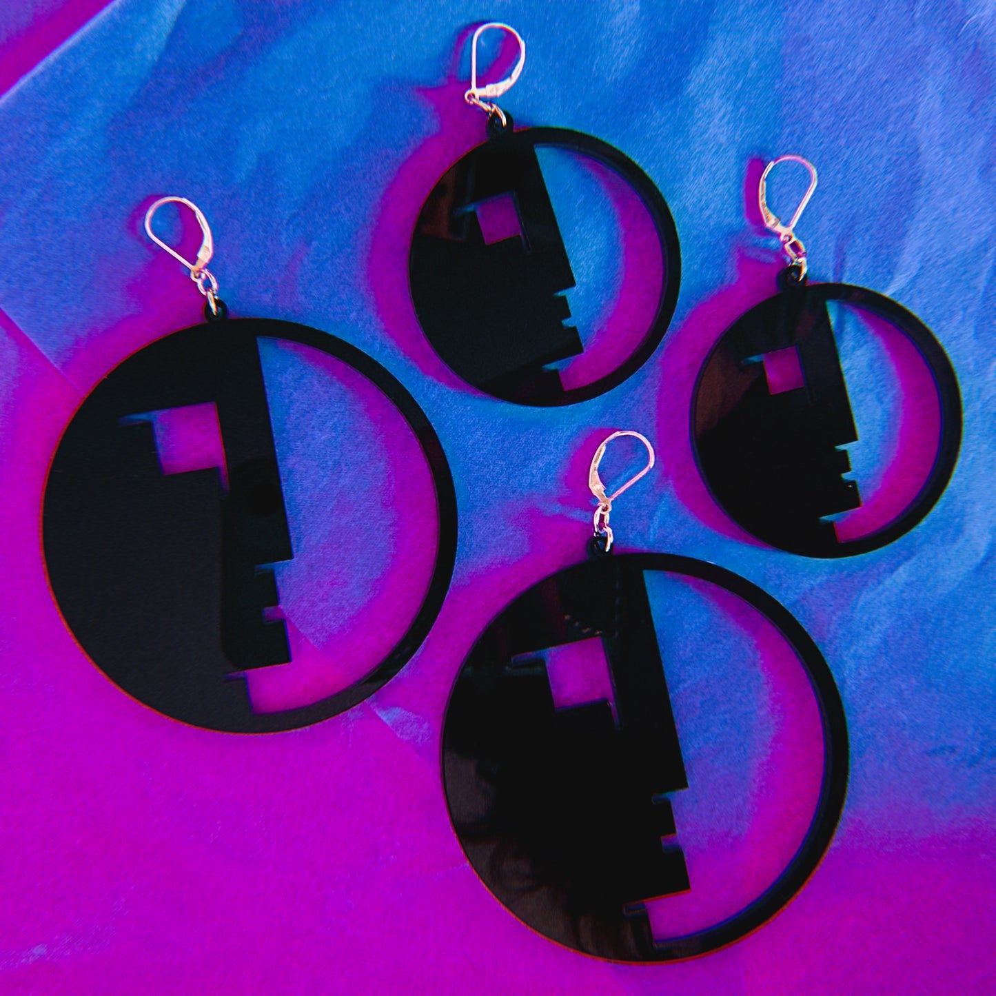 Bauhaus Hoop Earrings : 2 Sizes