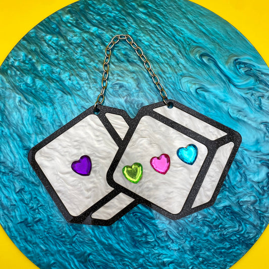 Love Dice Mini Wall Hanging