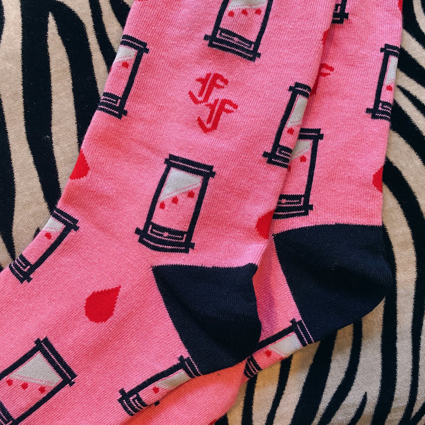 Pink Guillotine Socks
