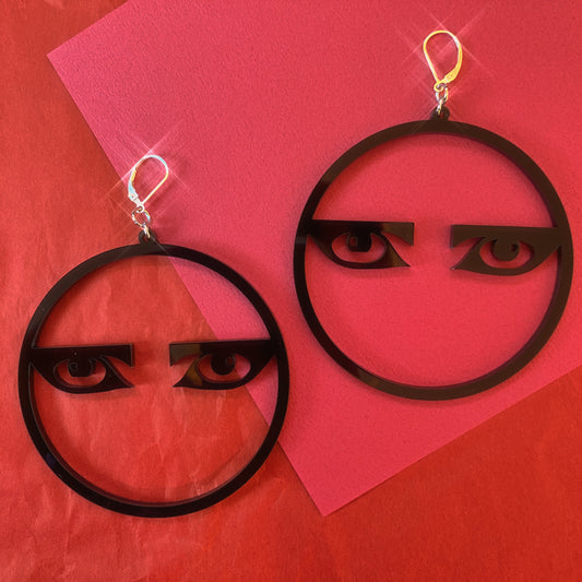 Siouxsie Eyes Hoops : 2 Sizes