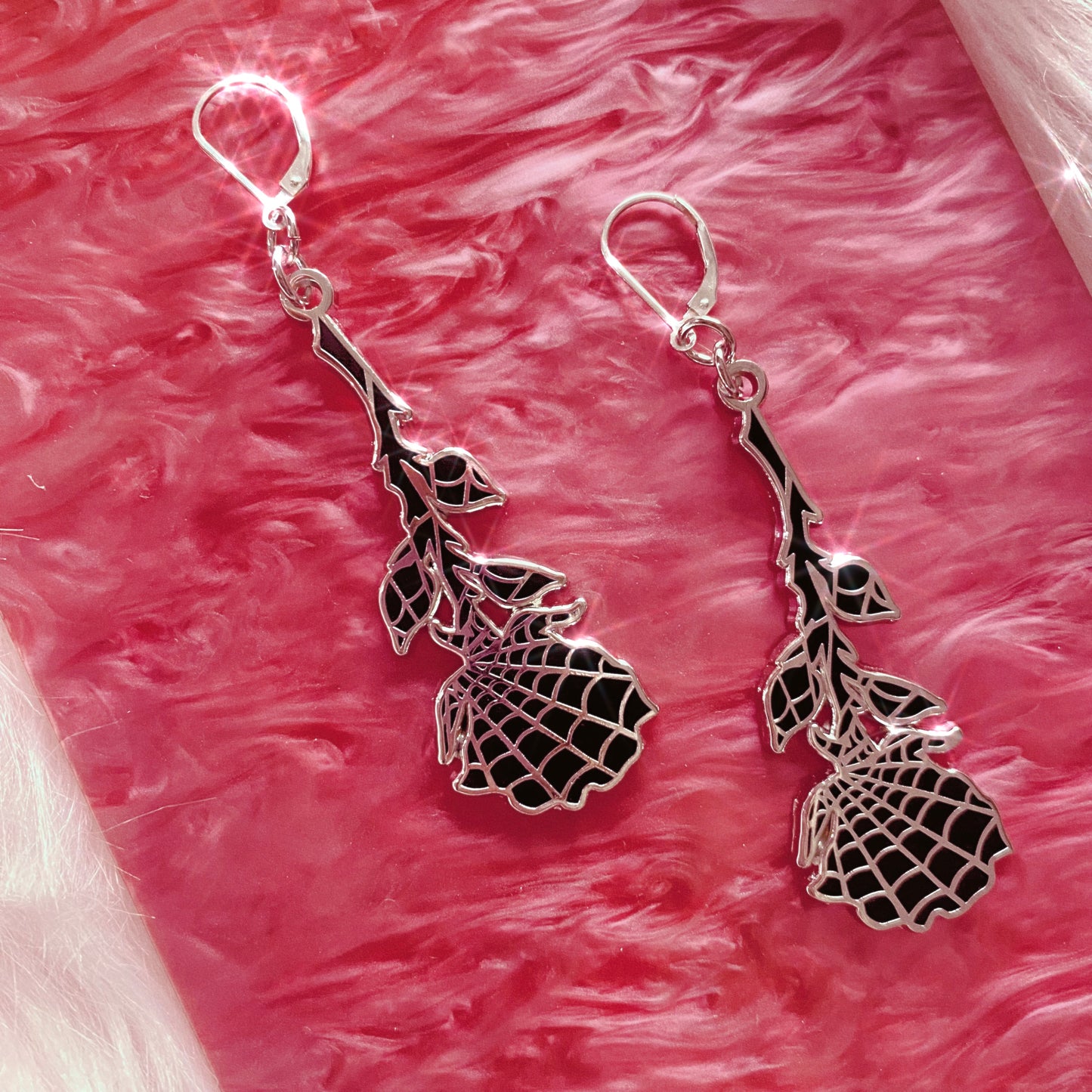 RESTOCKED : Tangled Rose Earrings