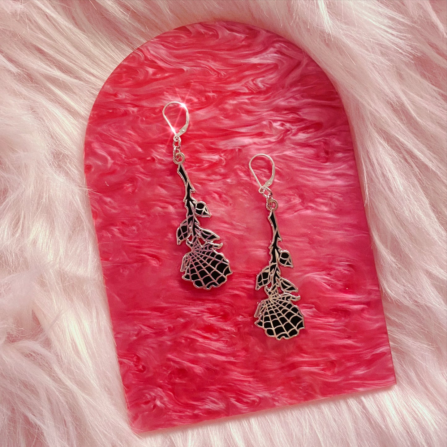 RESTOCKED : Tangled Rose Earrings