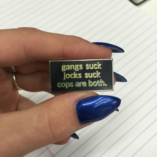 Cops Suck Pin : Black Lives Matter Donation