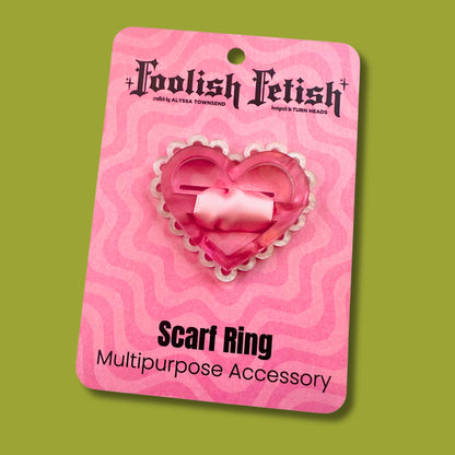 Doily Heart Scarf Ring : 3 colors