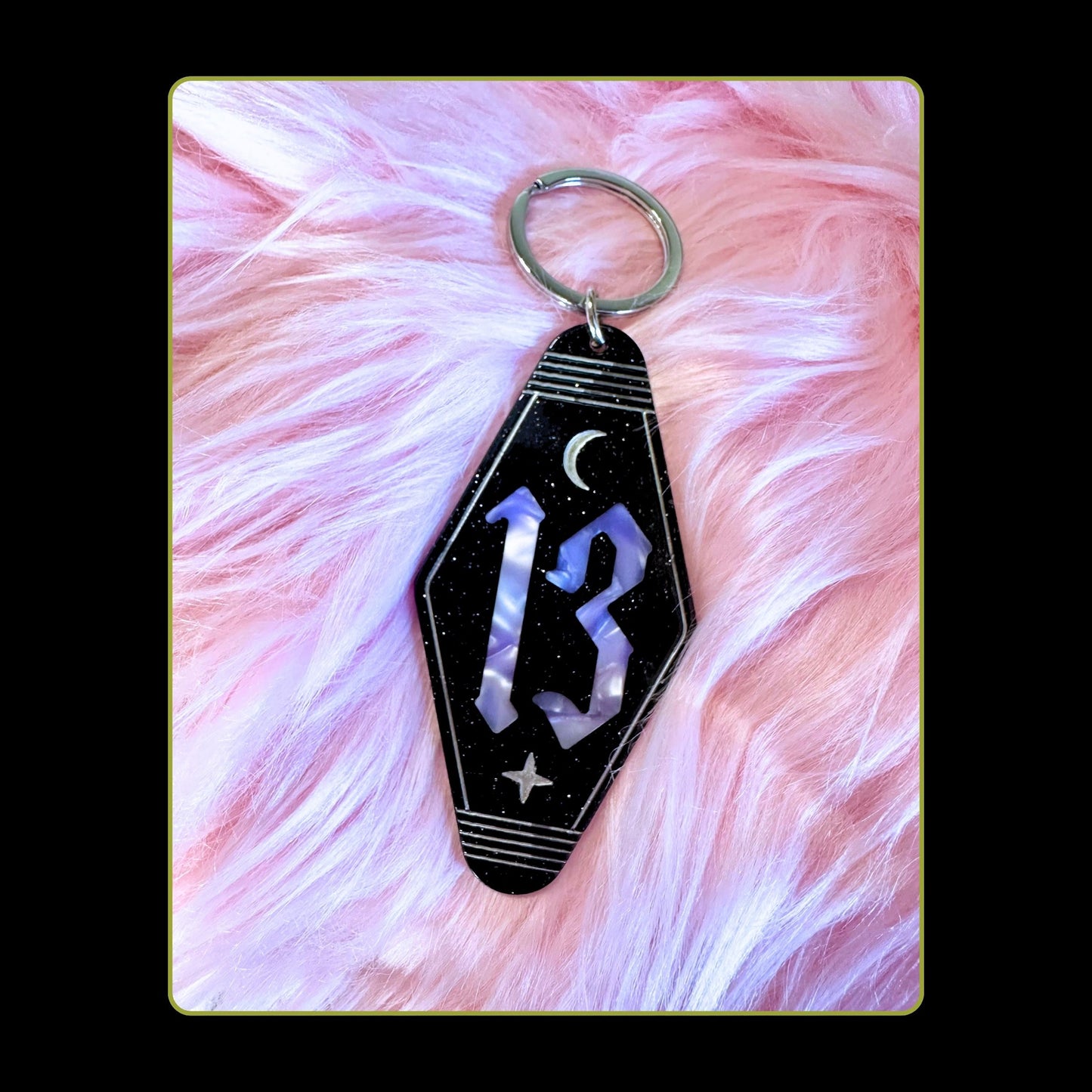 Lucky 13 Hotel Keychain