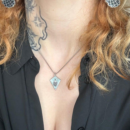 Tiny Reaper Necklace : Pink or Blue