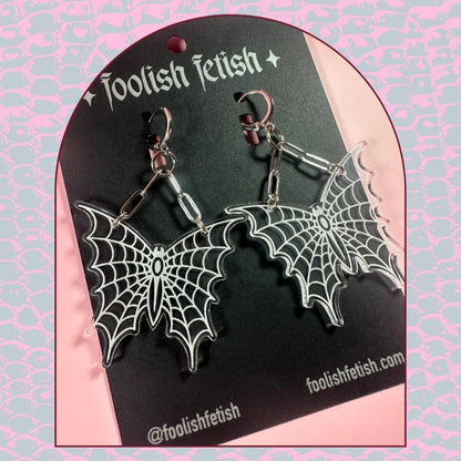Webbed Butterfly Earrings