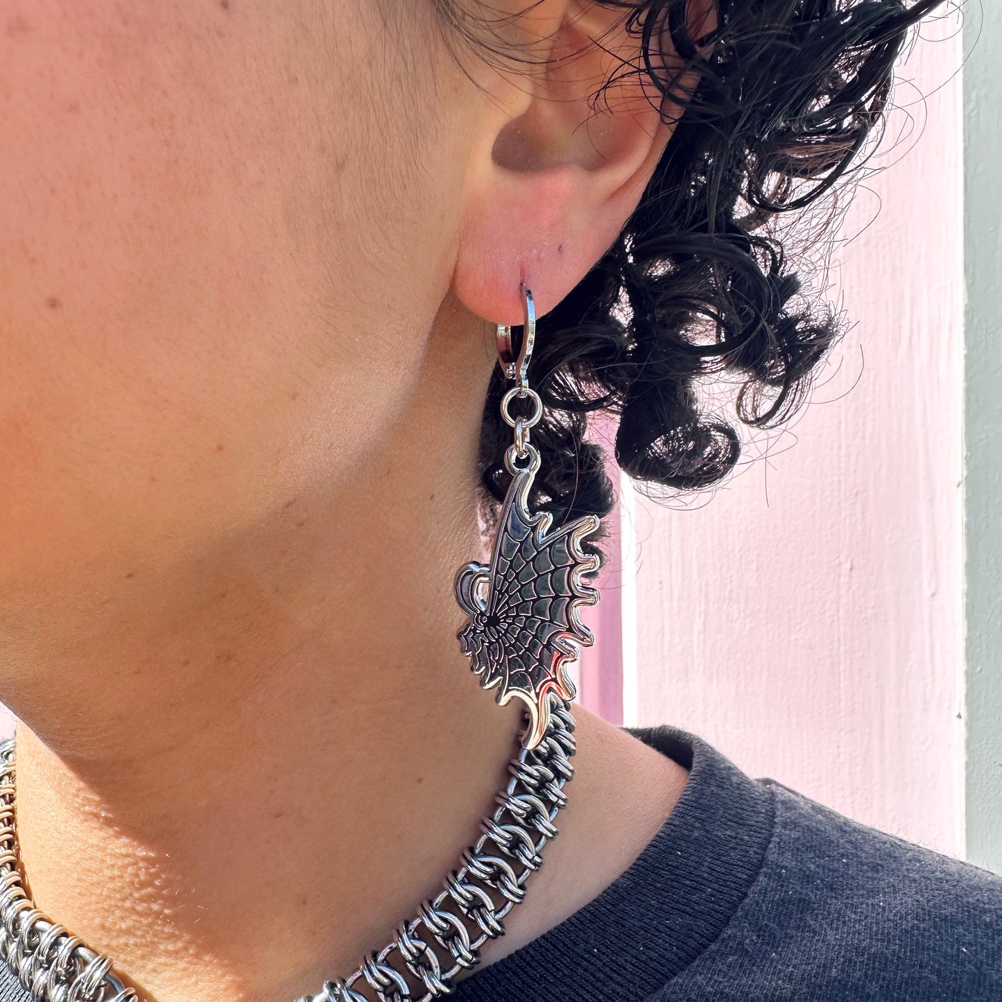 Butterfly Web Earrings