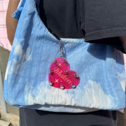 Whatever Studded Keychain/Bag Charm